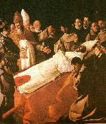 Francisco de Zurbaran death of st. buenaventura oil on canvas